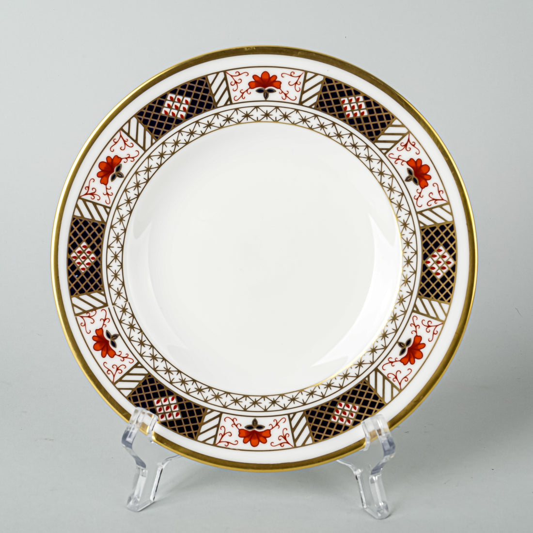 ROYAL CROWN DERBY Derby Border A1253 Bread & Butter Plates Set of 4