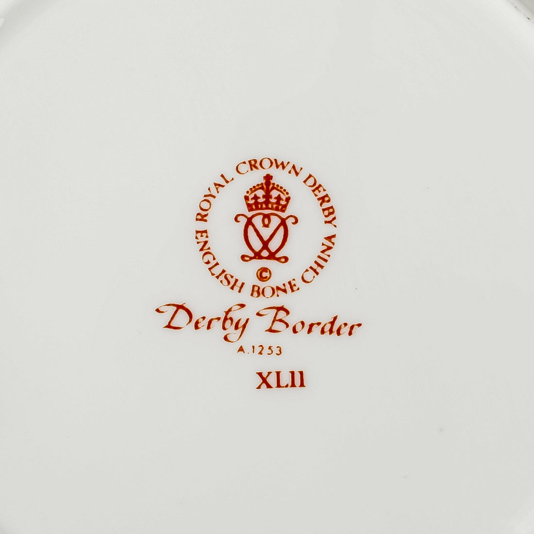 ROYAL CROWN DERBY Derby Border A1253 Bread & Butter Plates Set of 4
