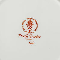 ROYAL CROWN DERBY Derby Border A1253 Bread & Butter Plates Set of 4