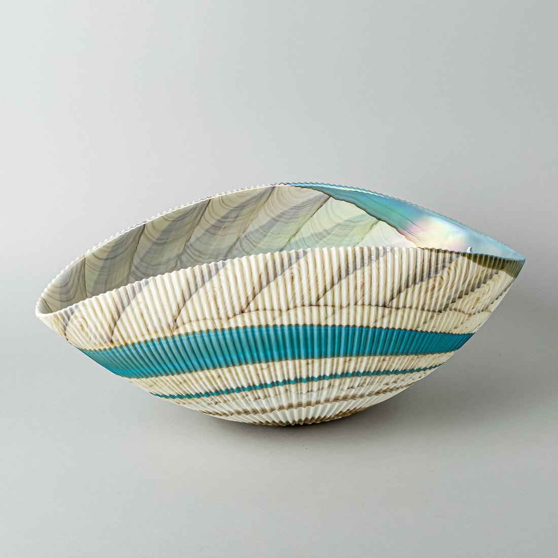 YALOS MURANO Iridescent Art Glass Bowl