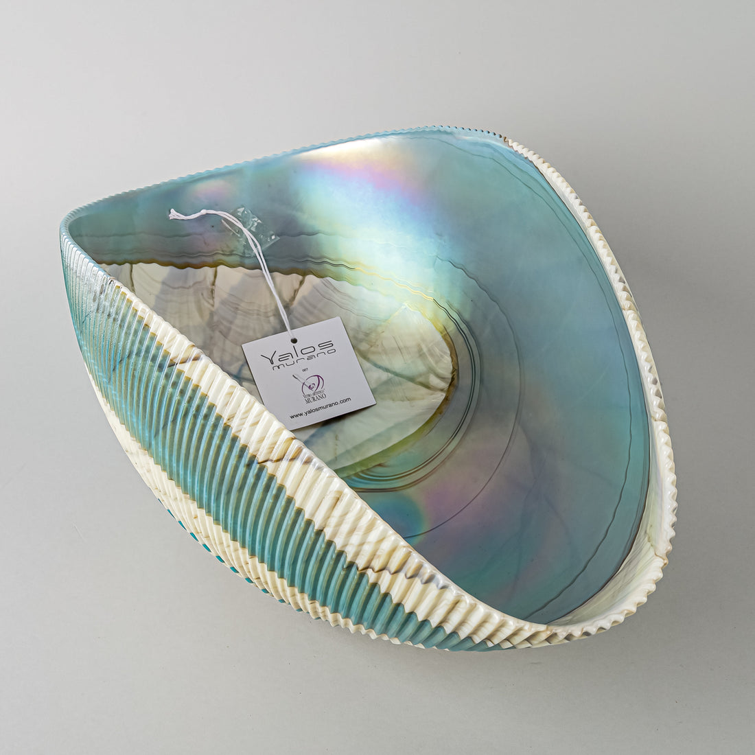 YALOS MURANO Iridescent Art Glass Bowl