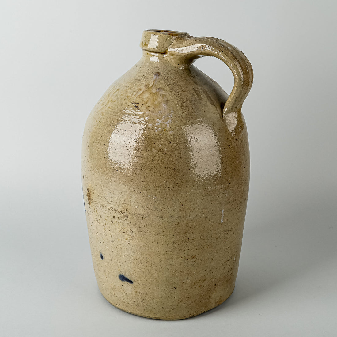 Vintage J.T. Hazen 2 Gallon Stoneware Jug With Cobalt Floral