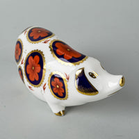 ROYAL CROWN DERBY Paperweight Pig