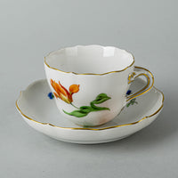 MEISSEN Hand Painted Floral 226 Coffee Set 8 Pieces
