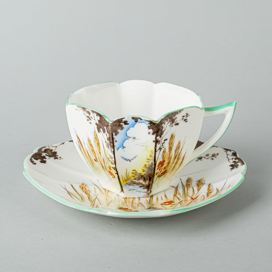 SHELLEY Cup & Saucer A11784 Hand Painted