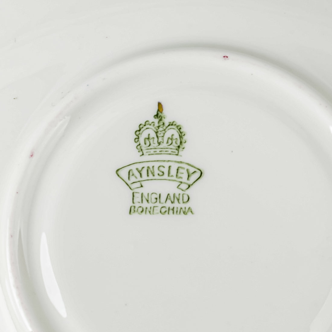 AYNSLEY Cup & Saucer C1033 JA Bailey Cabbage Rose - Red