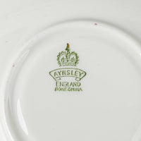 AYNSLEY Cup & Saucer C1033 JA Bailey Cabbage Rose - Red