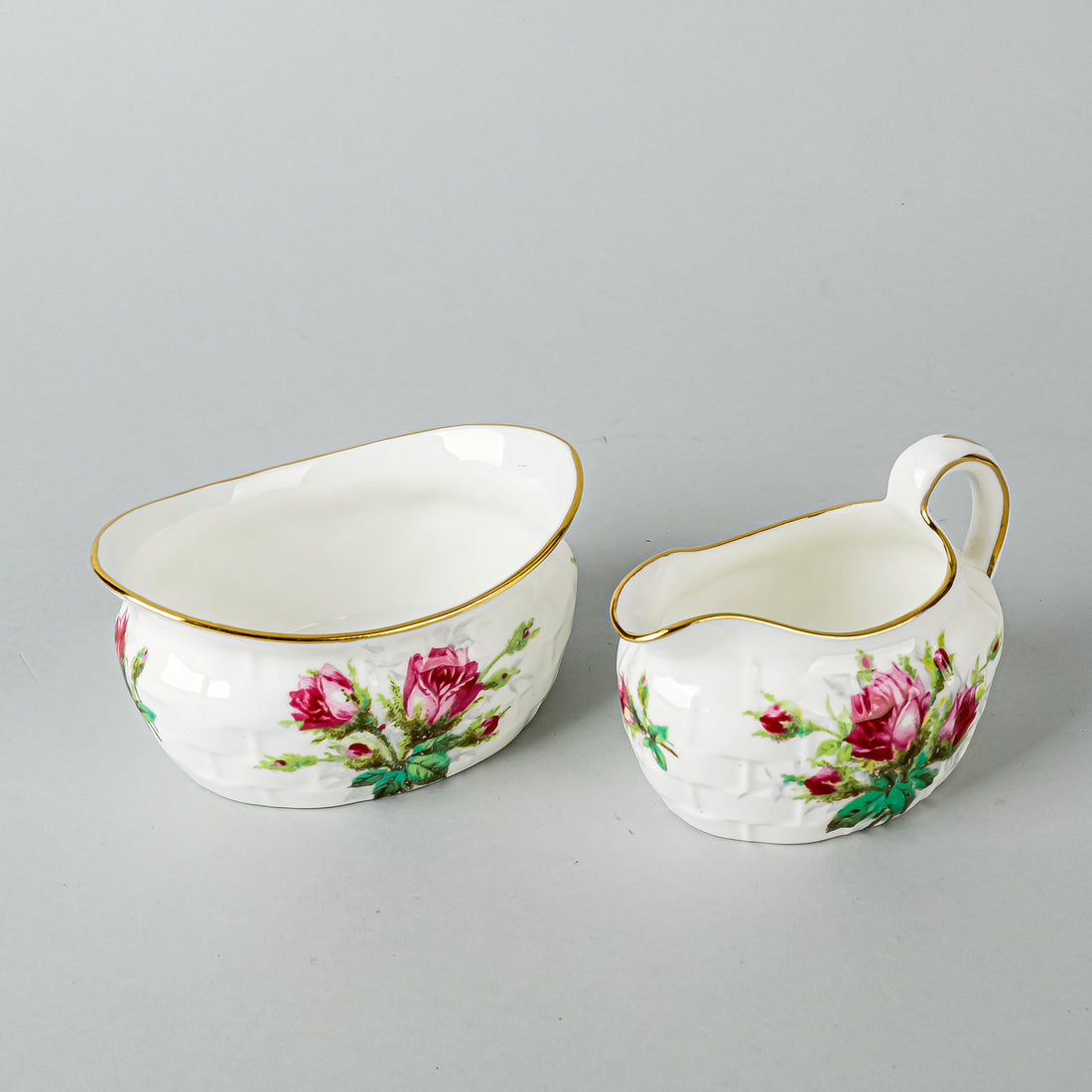 HAMMERSLEY Grandmother's Rose Berry Server 3 Pieces