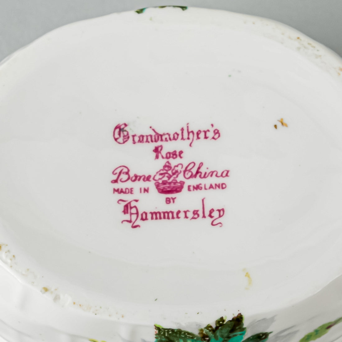 HAMMERSLEY Grandmother's Rose Berry Server 3 Pieces