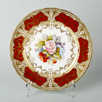 AYNSLEY JA Bailey Cabbage Rose 4953 Cabinet Plate