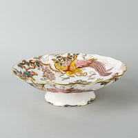 ROYAL CROWN DERBY Olde Avesbury A73 Ruffled Footed Bowl