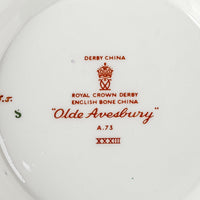 ROYAL CROWN DERBY Olde Avesbury A73 Ruffled Footed Bowl