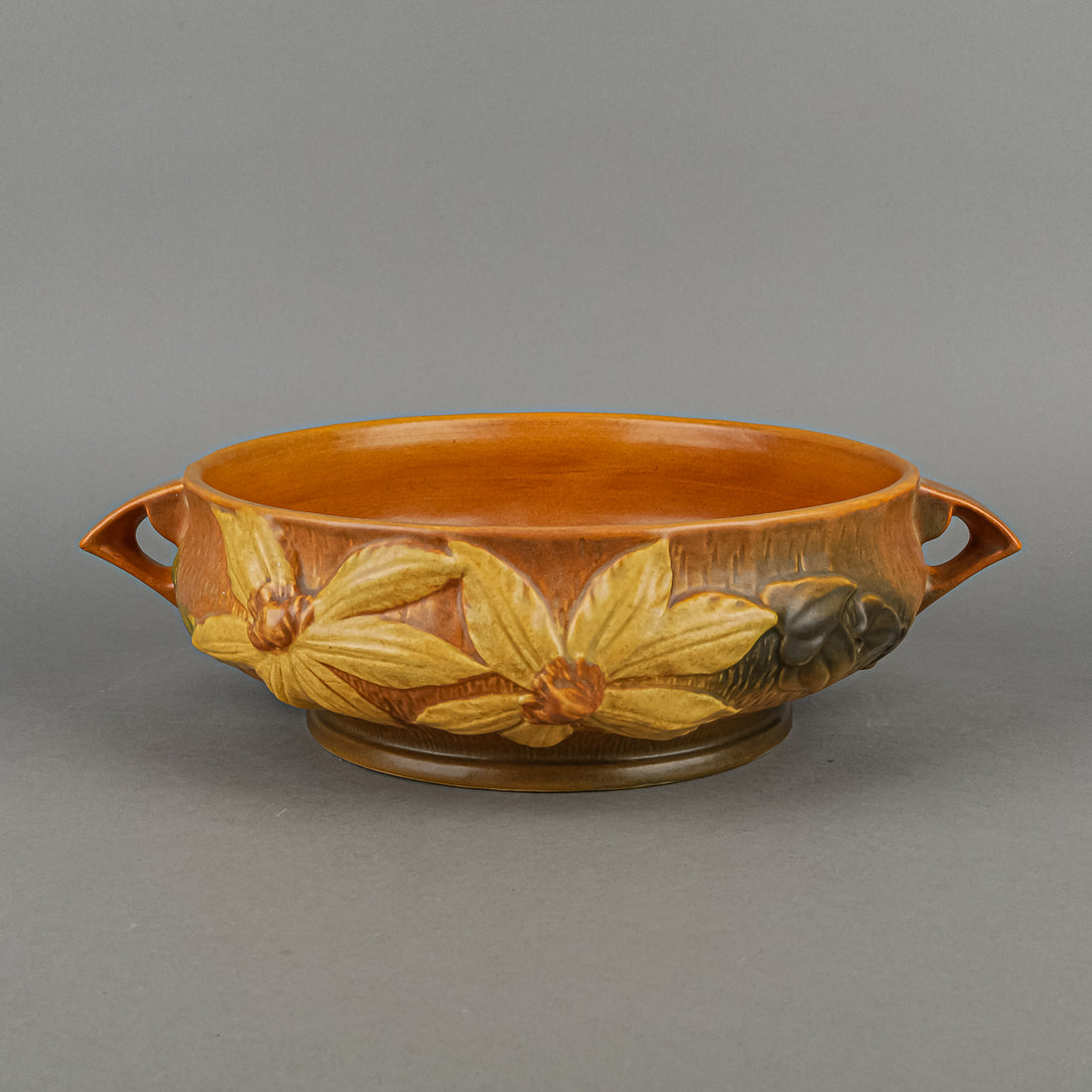 ROSEVILLE Clematis Console Bowl Terra Cotta 459-10