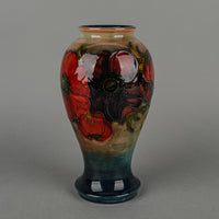 MOORCROFT Anemone Green/Blue Ground Vase