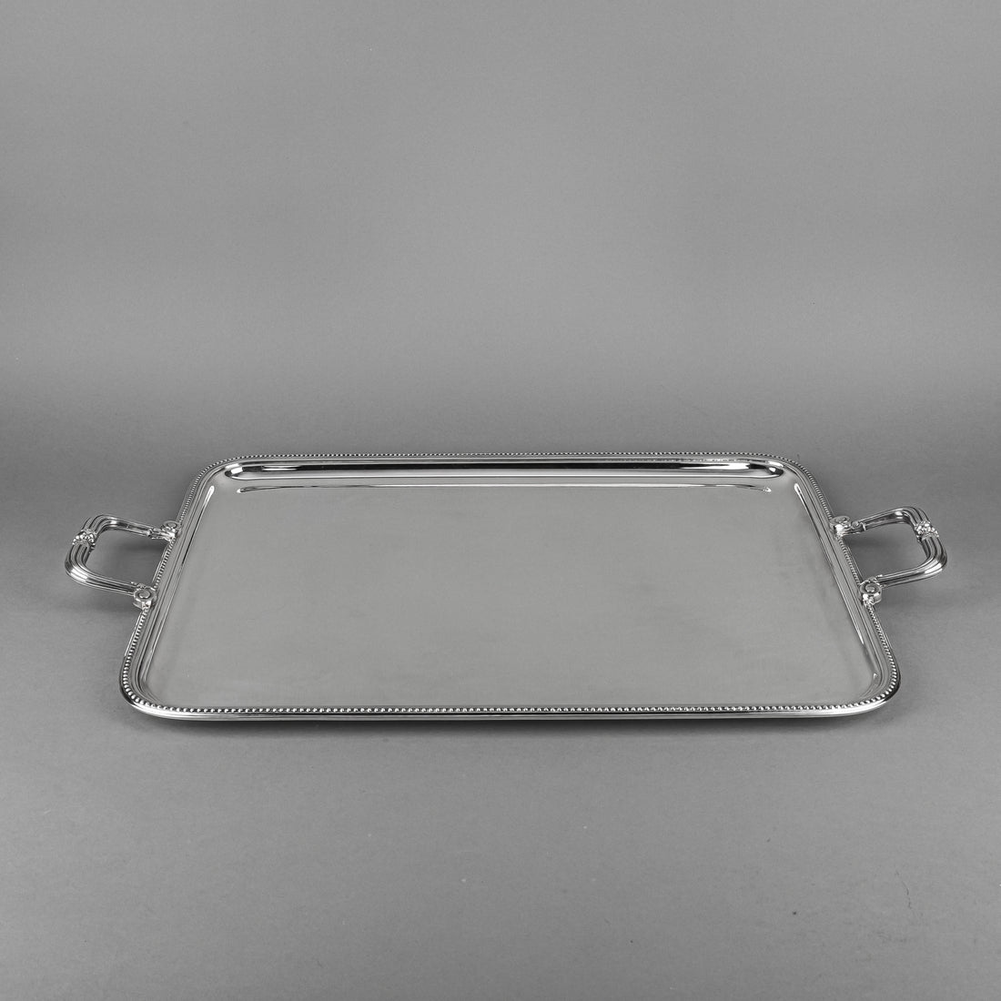 CHRISTOFLE Perles Silverplate Tray