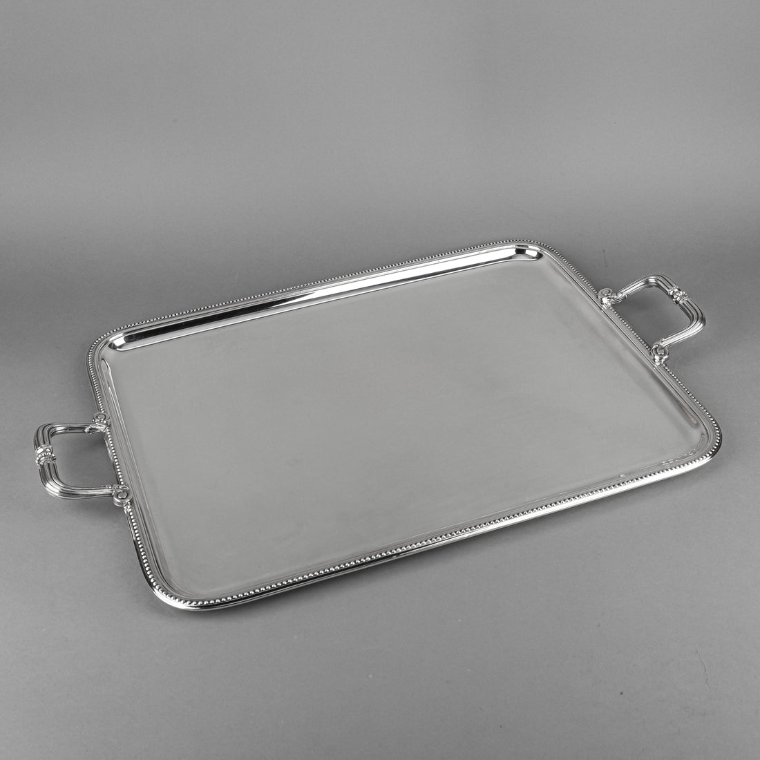 CHRISTOFLE Perles Silverplate Tray