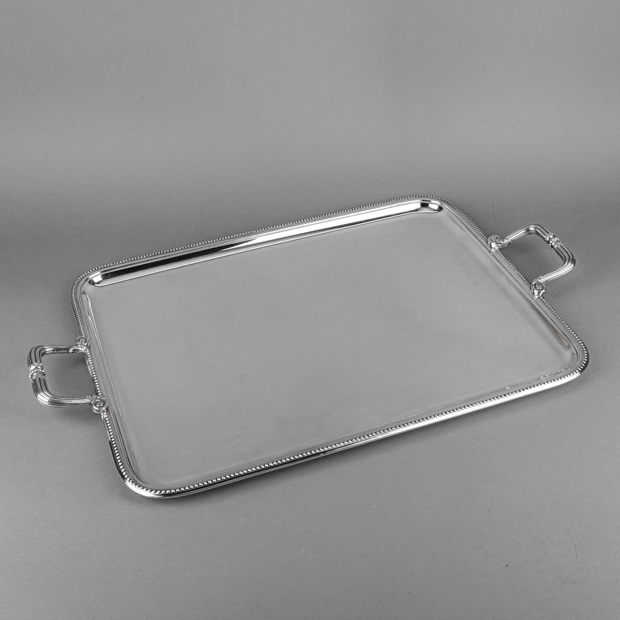 CHRISTOFLE Perles Silverplate Tray