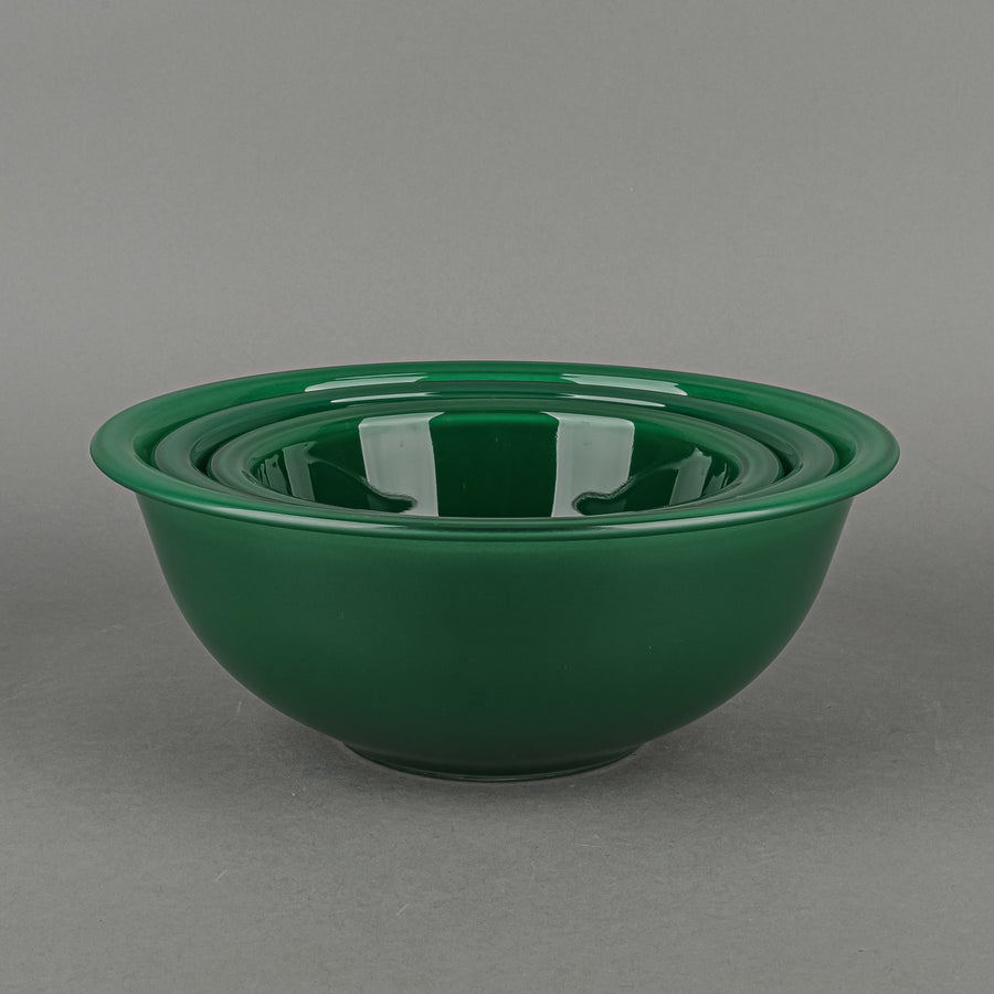 PYREX Glass Nesting Mixing Bowls Green Set/3