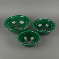 PYREX Glass Nesting Mixing Bowls Green Set/3