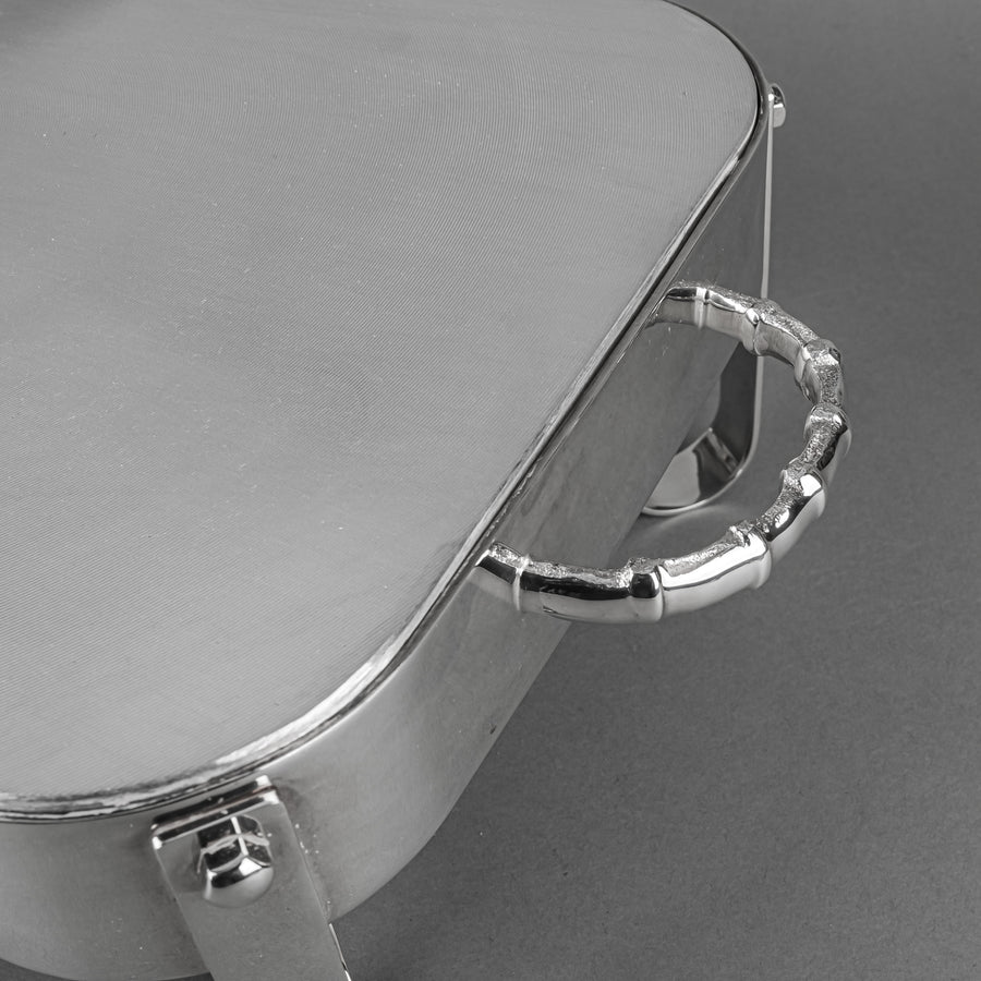 ST JAMES Silverplate Warming Stand With Burner