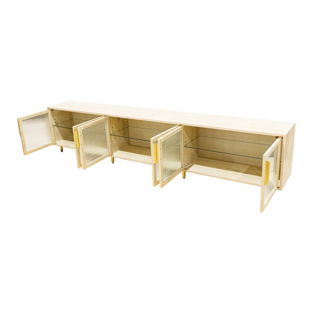 Modern Pickled Oak Buffet/Console