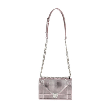 CHRISTIAN DIOR Pink Microcannage Diorama Shoulder Bag - Emdium