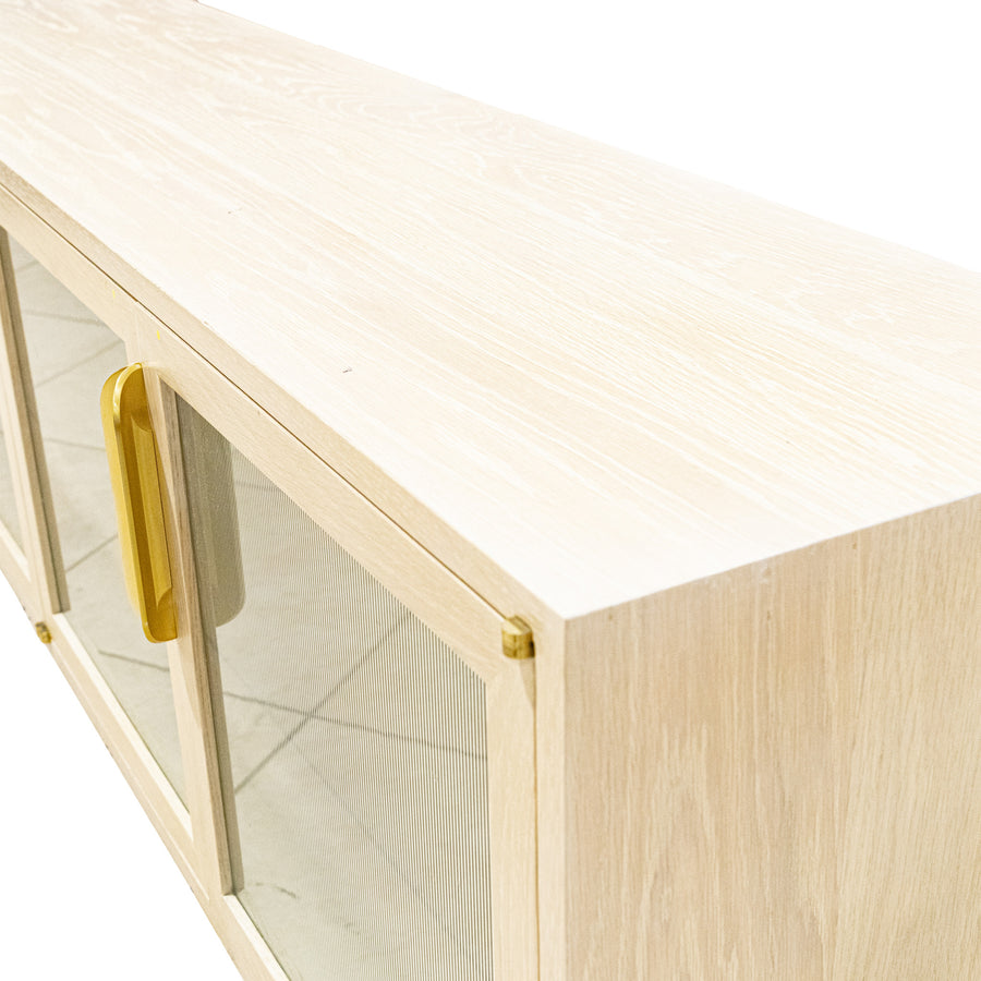 Modern Pickled Oak Buffet/Console