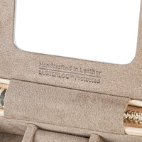 WOLF Caroline Zip Travel Case - Ivory Leather