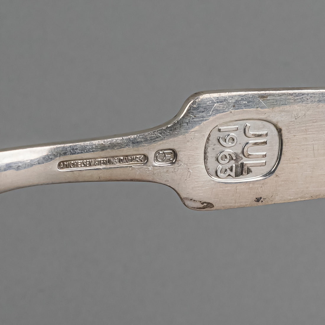 A.MICHELSEN Denmark Enamel Sterling Spoon - Xmas 1963