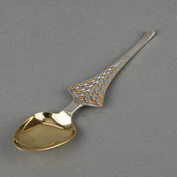 A.MICHELSEN Denmark Enamel Sterling Spoon - Xmas 1965