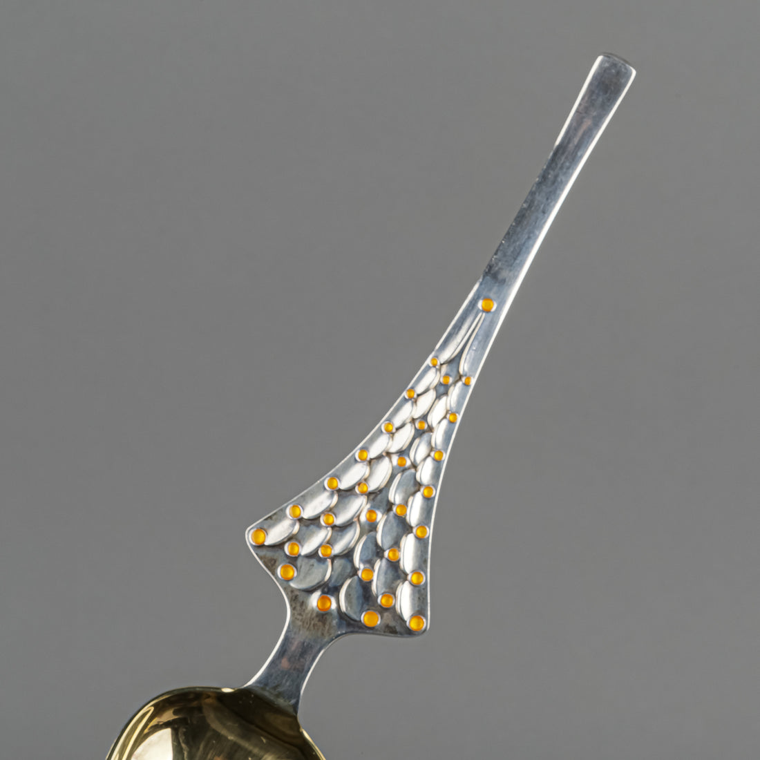 A.MICHELSEN Denmark Enamel Sterling Spoon - Xmas 1965