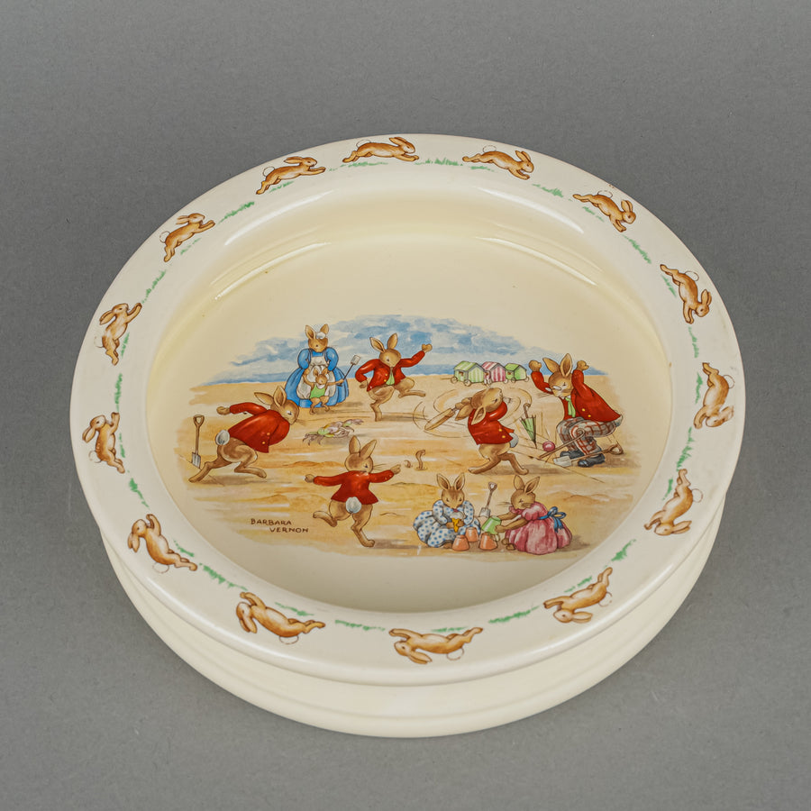 ROYAL DOULTON Barbara Vernon Bunnykins Baby Bowl - Seaside