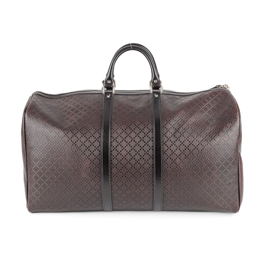 GUCCI Bright Diamante Weekender Bag - Large Brown