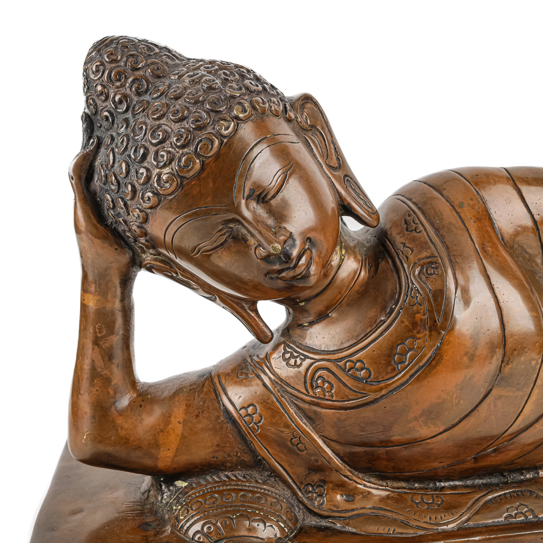 Bronze Figure - Reclining Buddha