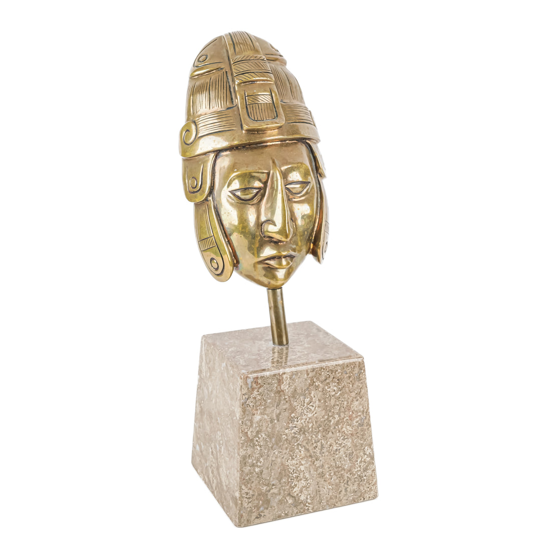 Bronze Sculpture - Mayan King Pakal