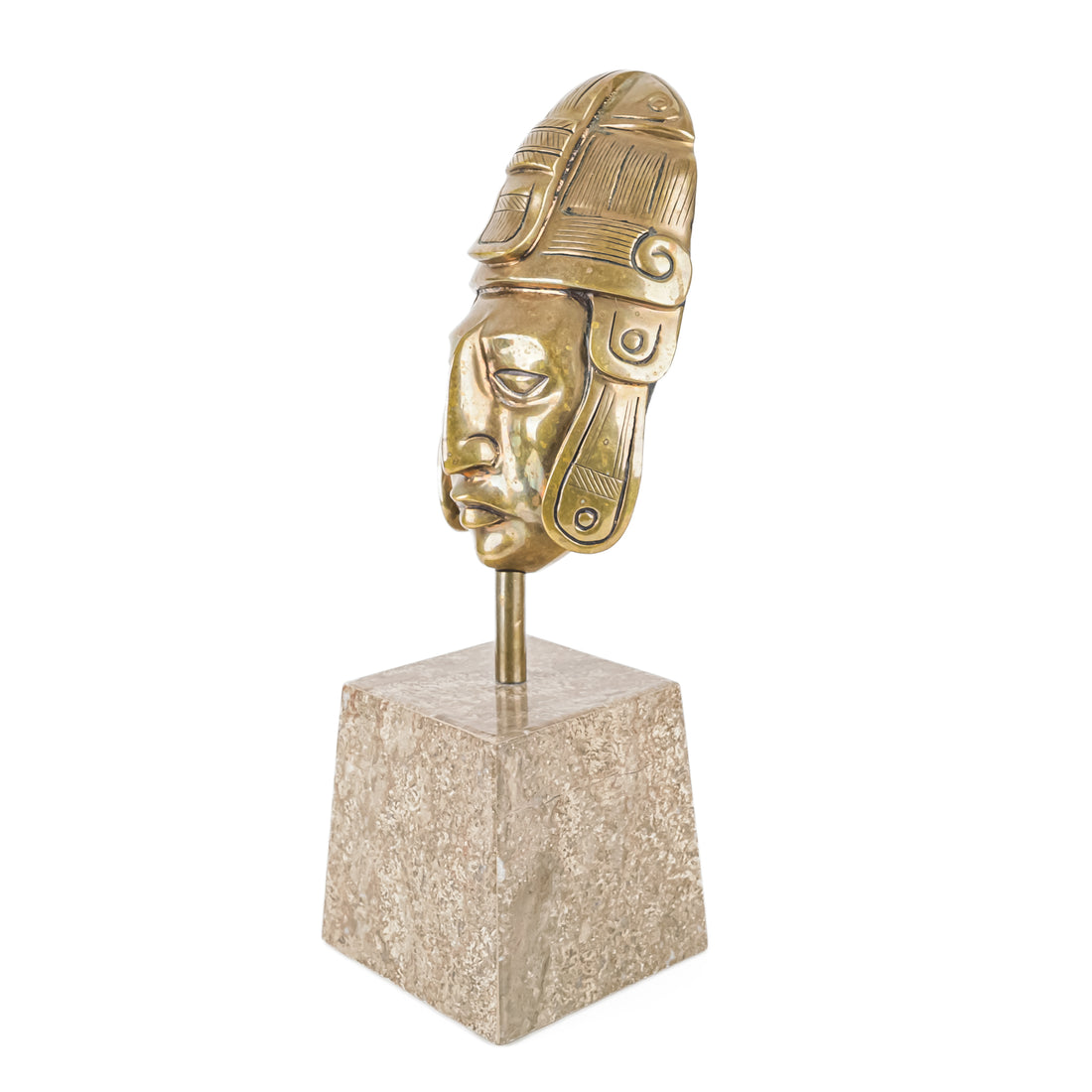 Bronze Sculpture - Mayan King Pakal