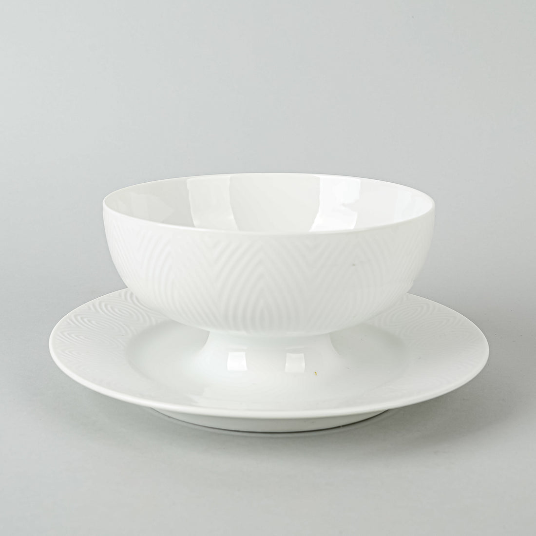 ROYAL COPENHAGEN Salto Gravy/Sauce Boat With Fixed Stand