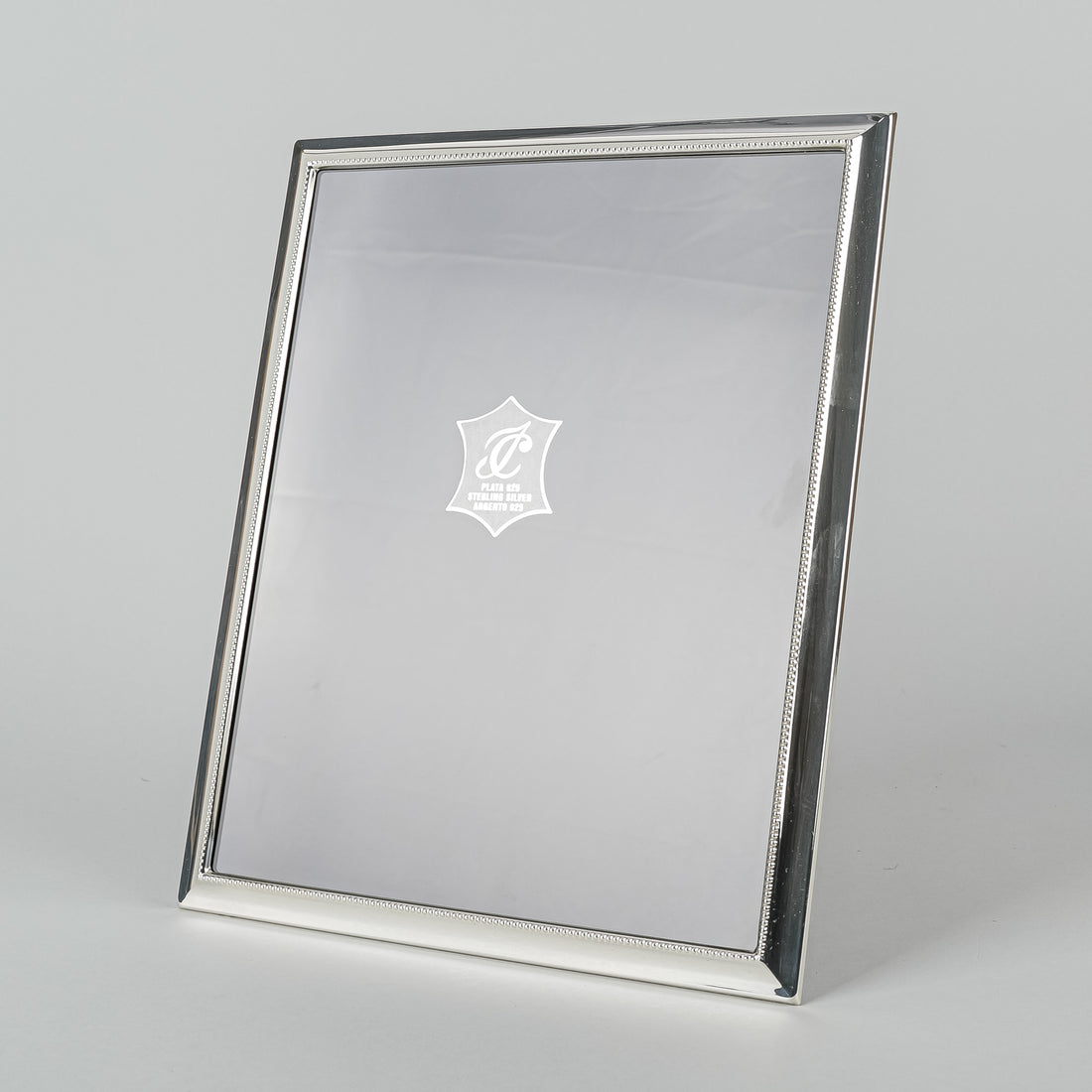 ISABEL CABANILLAS Sterling 8"x10" Beaded Photo Frame