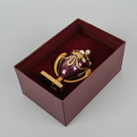 JOAN RIVERS Enamel Imperial Treasure Egg Box With Bee Pin