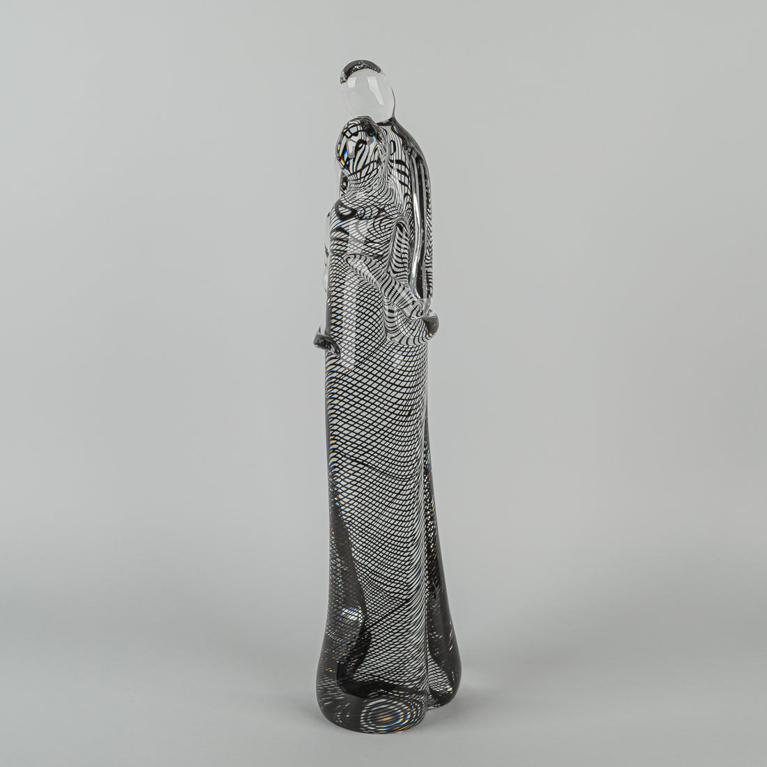 ROMANO DONA Murano Art Glass Sculp Embracing Figures