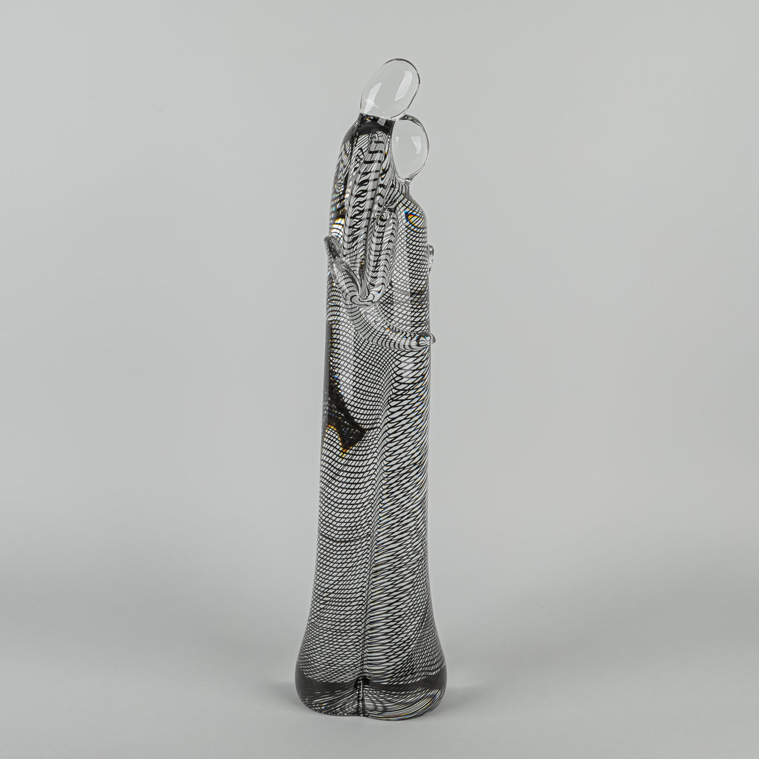 ROMANO DONA Murano Art Glass Sculp Embracing Figures