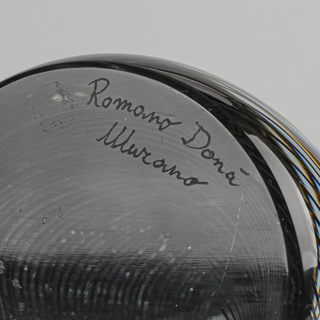 ROMANO DONA Murano Art Glass Sculp Embracing Figures