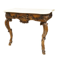Vintage Renaissance Revival Walnut Wall Mount Console