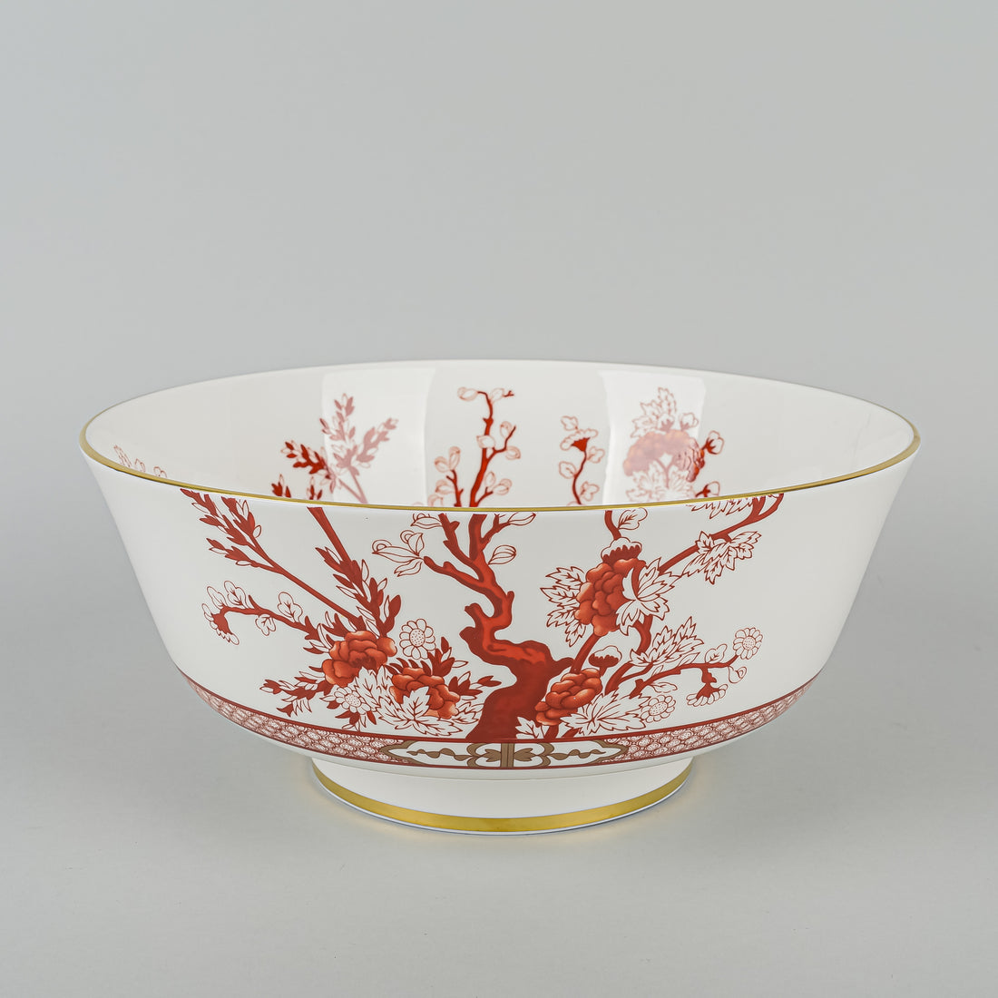 COALPORT Indian Tree Coral Salad Bowl