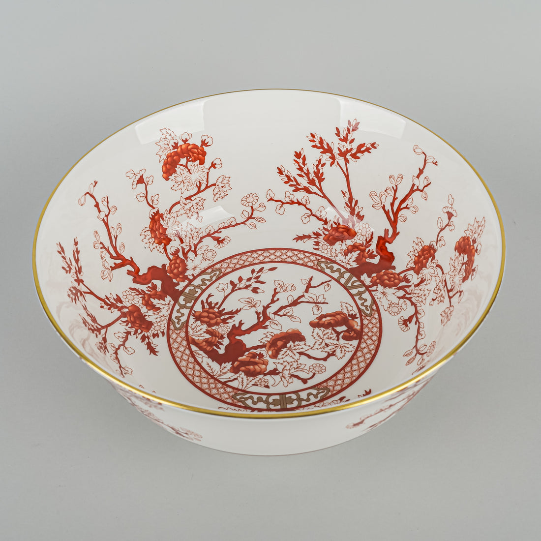 COALPORT Indian Tree Coral Salad Bowl