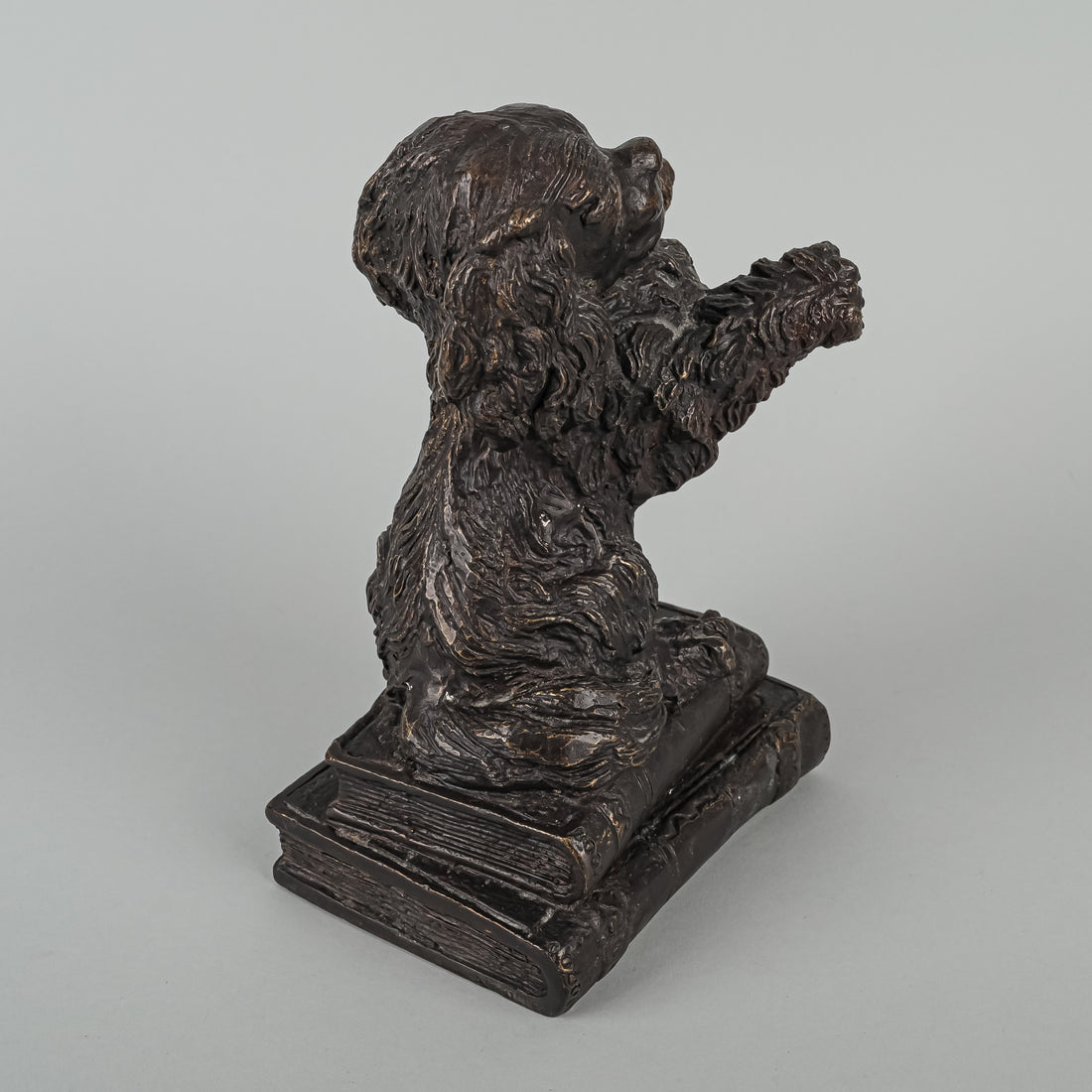 Patinated Bronze Figural Bookend/Doorstop - Spaniel