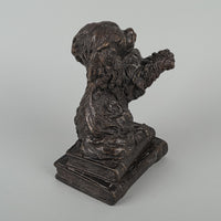 Patinated Bronze Figural Bookend/Doorstop - Spaniel