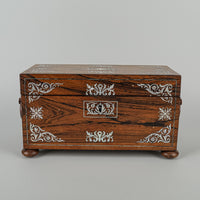 Regency Style Inlaid Rosewood Tea Caddy