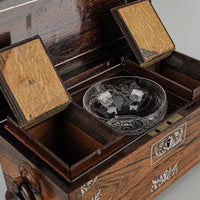 Regency Style Inlaid Rosewood Tea Caddy