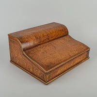 Antique Mahogany & Burled Walnut Writing Box